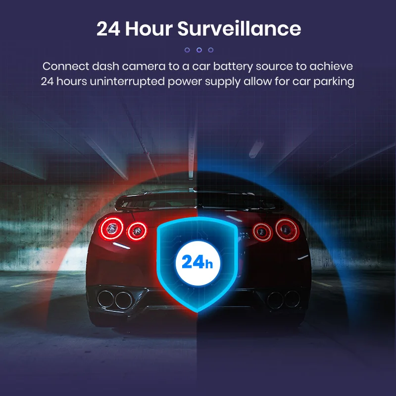 Car Dash Cam Hardwire Kit Micro USB Fuse 24h Parking Monitor Dashcam Wire 12/24V To 5V Universal For Auto Mirror DVR Electronic