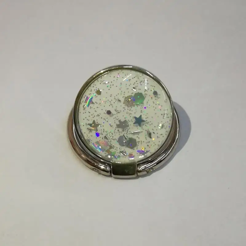 360 Degree Rotating Phone Buckle Bracket Flash Powder Shell Pattern Finger Ring Holder Stand Zinc Alloy Stable Support