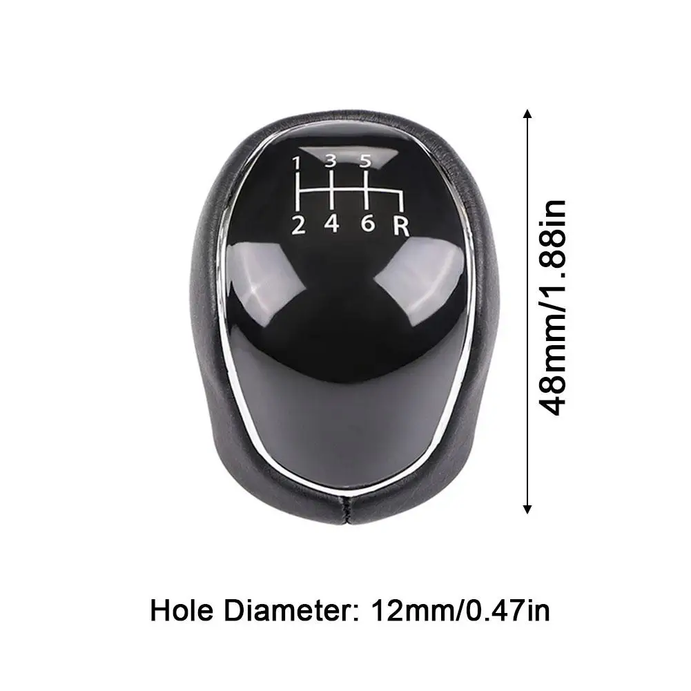1pc 5/6 Speed Gear Shift Knob for FORD Mondeo IV ForMk4 S-MAX C-MAX Kuga Transit Connect Car Shift Gear Knob With Leather Boot