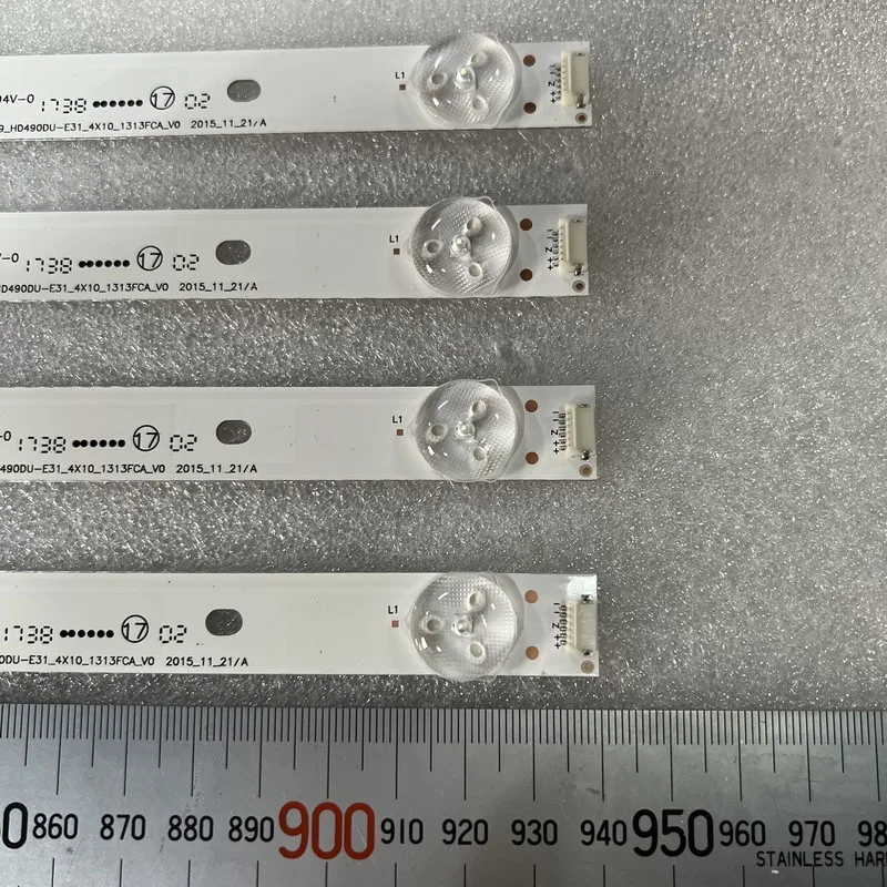 LED Backlight Strips 10LED new For 2025 HISENSE HD490DU-EU31 H49MEC3050 H49M3000 LED49K300U NS-49DR420NA8 49_HD490DU-E31_4X10 HD490DF-B71