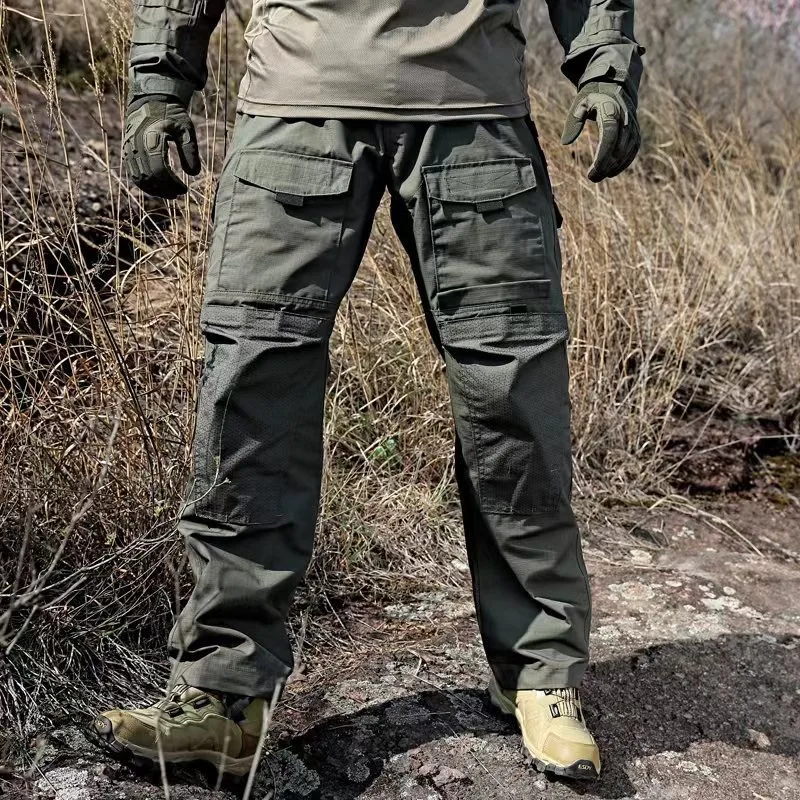 Men's Pants Multi-Pocket Wearable Hunting Cargo Pants Military Special Forces Combat Pants Outdoor Hiking Casual Pants