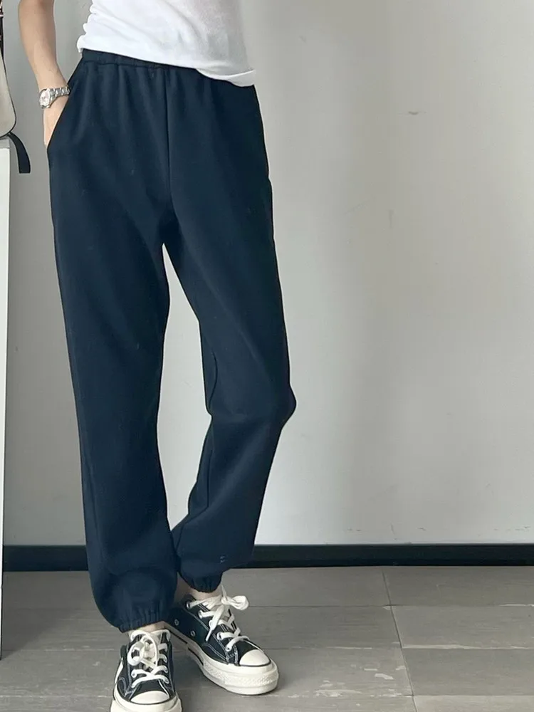 Women Big Letter Print Hooded Sweatshirt Loose Drawstring Hoodies or Elastic Waist Sweatpants Female Sports Set Autumn
