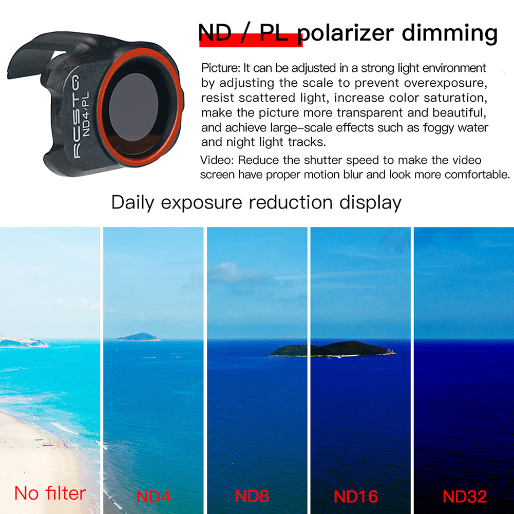 New DJI Mini 2 Camera Lens Filter for DJI Mavic MINI 1/2/SE Drone Filter Set UV/CPL/4ND PL/8 ND PL/16ND PL/32 ND PL Accessories