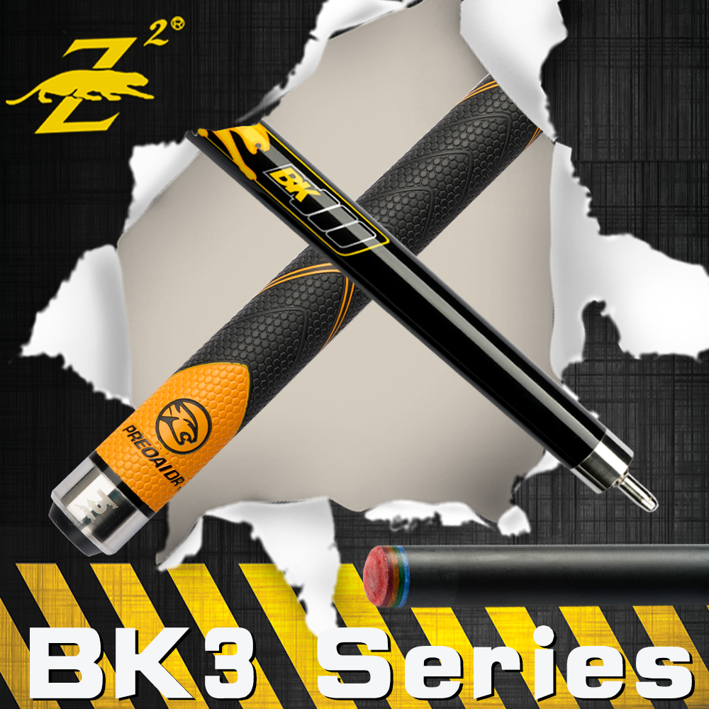 PREOAIDR 3142 BK3 Series Billiard Pool Cue 10.8/11.8/13mm Tip Uni-Loc Joint Cue Stick Kit 147cm Silicone Wrap with Extension