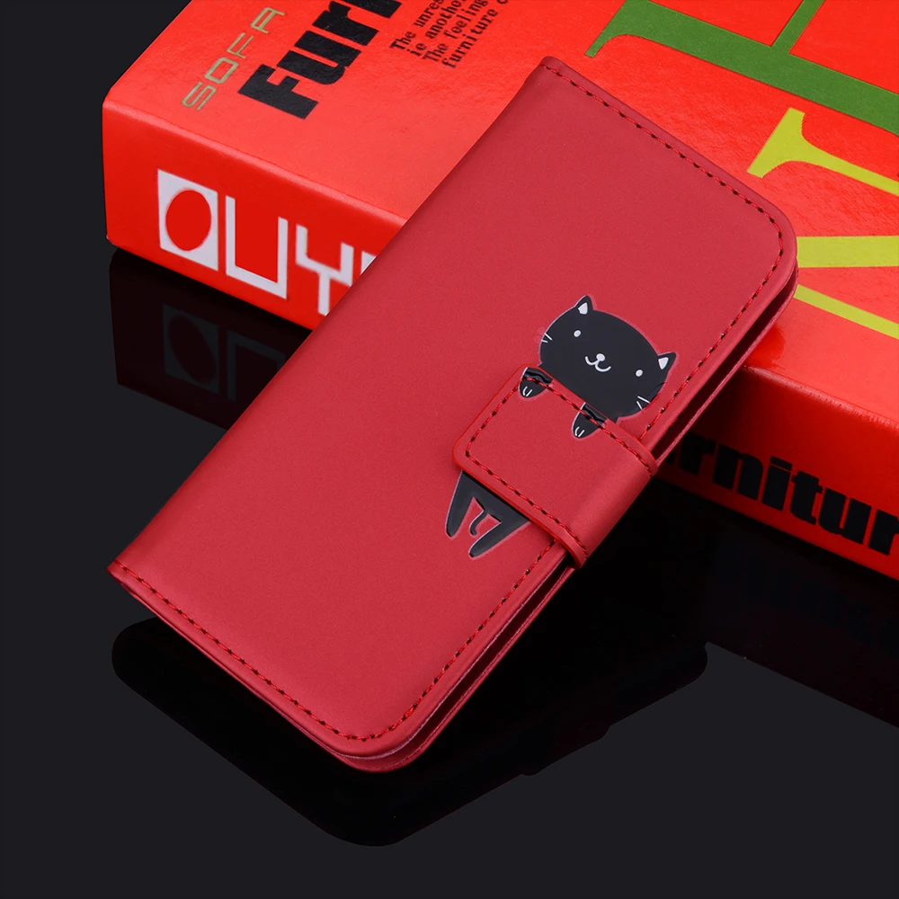 For Case Phone Lovely iPhone 15 14 13 12 11 Pro Max Mini X XS XR 10 7 8 6 6S Plus SE3 SE 2022 2020 Flip Wallet Cover Coque smile