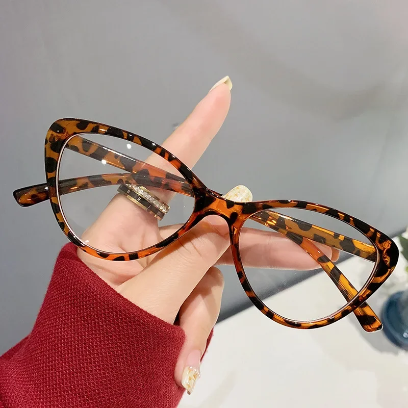 Ladies Cat Eye Myopia Glasses Anti Blue Light Blocking Computer Minus Eyeglasses Finished Men Optical Near Sight Eyewear Diopter