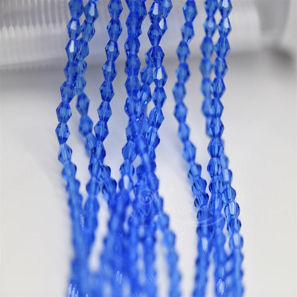 20 strand 4mm Crystal clear Bicone Beads Jewelry Making DIY Necklace Bracelet Bulk Wholesale