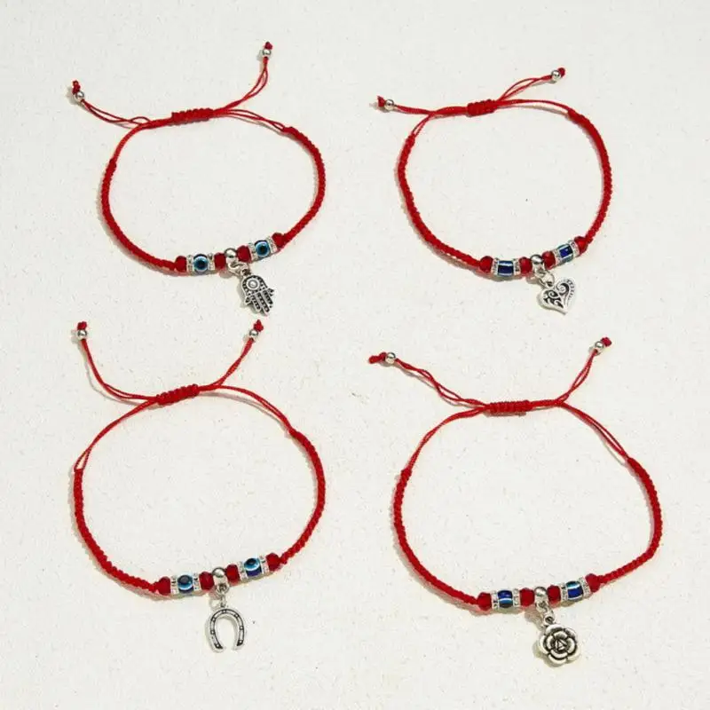 Red String Bracelets Friendship Lucky Jewelry Gift Elephant Bracelet Handmade Classic Animal Bracelet Woman Man Charm Adjustable