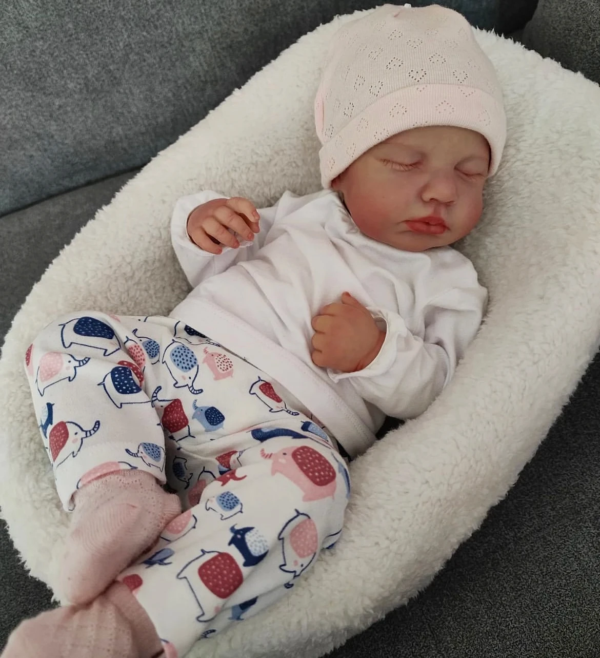 New 50CM Finished Reborn Baby Dolls LouLou Lifelike 3D Painted Skin Silicone Vinyl Newborn Doll Christmas Gift For Girls