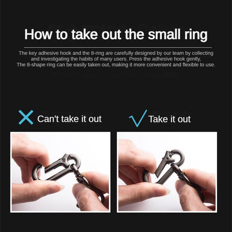 Key Ring Phone Number Card Metal Anti lost Useful Car Accessories loss Keychain Weave Rope Braided Keyring 5