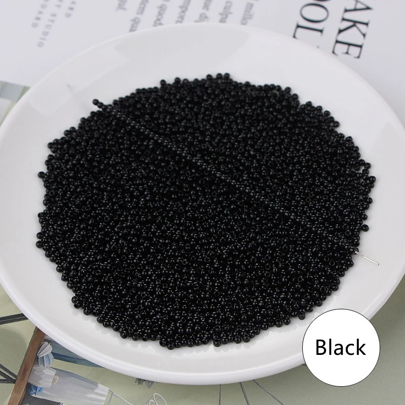Czech Uniform Round Glass Seed Beads Candy Color Small Craft Beads For DIY Handmade Jewelry Making Accessories 12Gram/lot