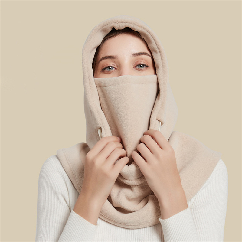 Unisex Cycling Cap Fleece Balaclava Full Ski Winter Windproof Outdoor Sports Bib Hood Mask Warm Hat Face Warmer