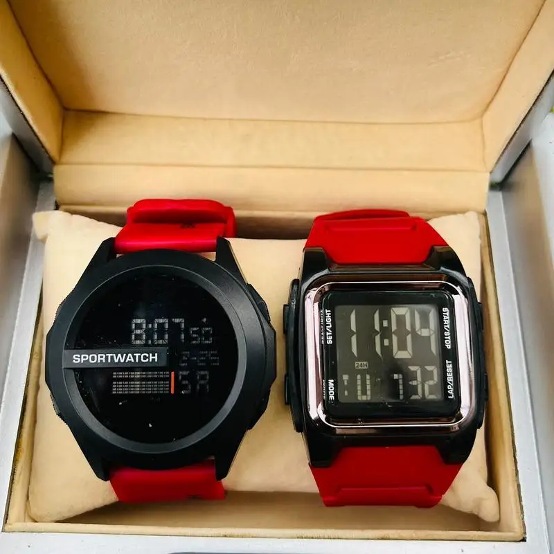 Buy 1 Get 1 Electronic Watch for Man Waterproof Led Light Reloj Deportivo Hombre Free Shippping