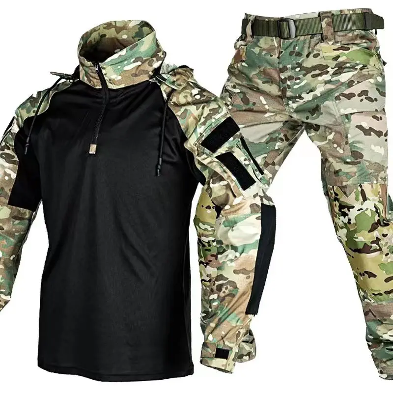Tactical Special Forces Sets Men Military Uniform Combat Shirts PCS Suits Multi pocket Paintball SWAT Airsoft Army Clothes