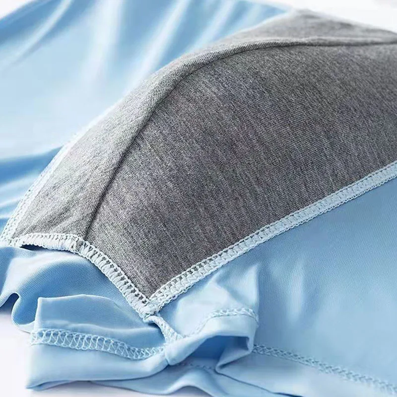 3Pcs/Lot Boxers Briefs Men Boxer Underwear 2025 Transparentes Hombre Panties Shorts Lingerie new Summer Ice Silk Underpants