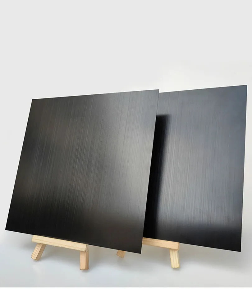 0.5/0.8/1.0/1.5/2.0mm Black Brushed Anodized Aluminum new 2025 Plate, Aluminum Alloy Flat Plate 100x100mm 200x200mm 300x300mm