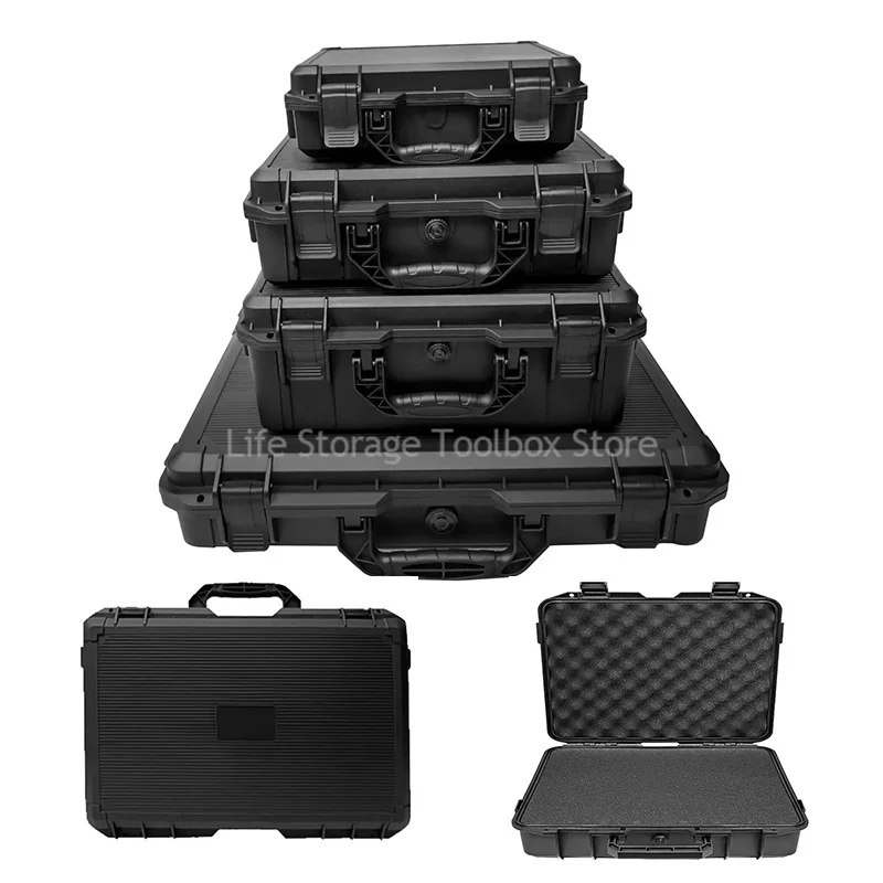Waterproof Hard Carry Case Bag Portable Toolbox Safety Instrument Tool Box Impact Resistant Large Hard Case Box Sealed Tool Box