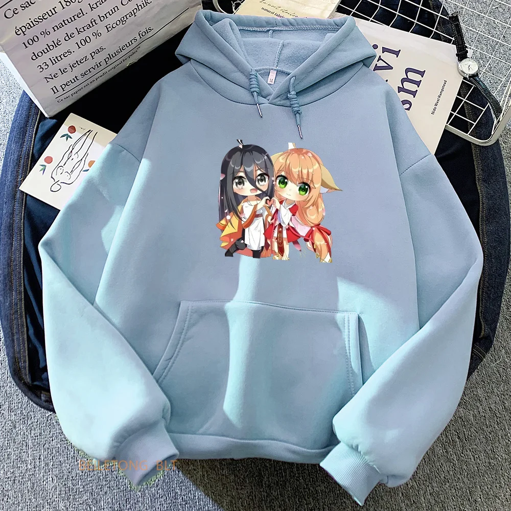 Fox Spirit new Matchmaker Anime Hoodies Women Clothing 2025 Regular Fit High Street Long Sleeve Sweatshirts Autumn/Winter Modern Sweater