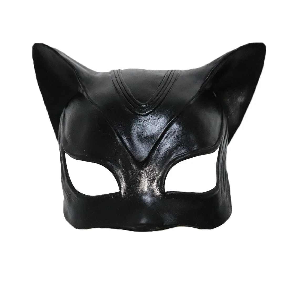 Halloween Party Sexy Cat Woman Latex Mask Superhero Movie Cosplay Costume Helmet Fancy Half Face Erotic Bondage Prom Sexy Gift