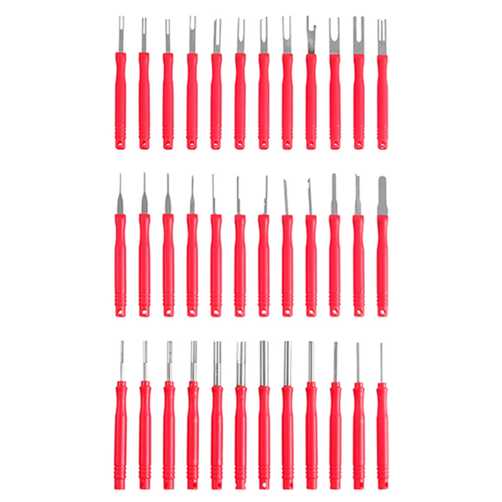 36Pcs Car Terminal Removal Tool Kit Uto Cable Plug Remove Puller Electrical Wire Crimp Connector Pin Extractor Disassembly Tools