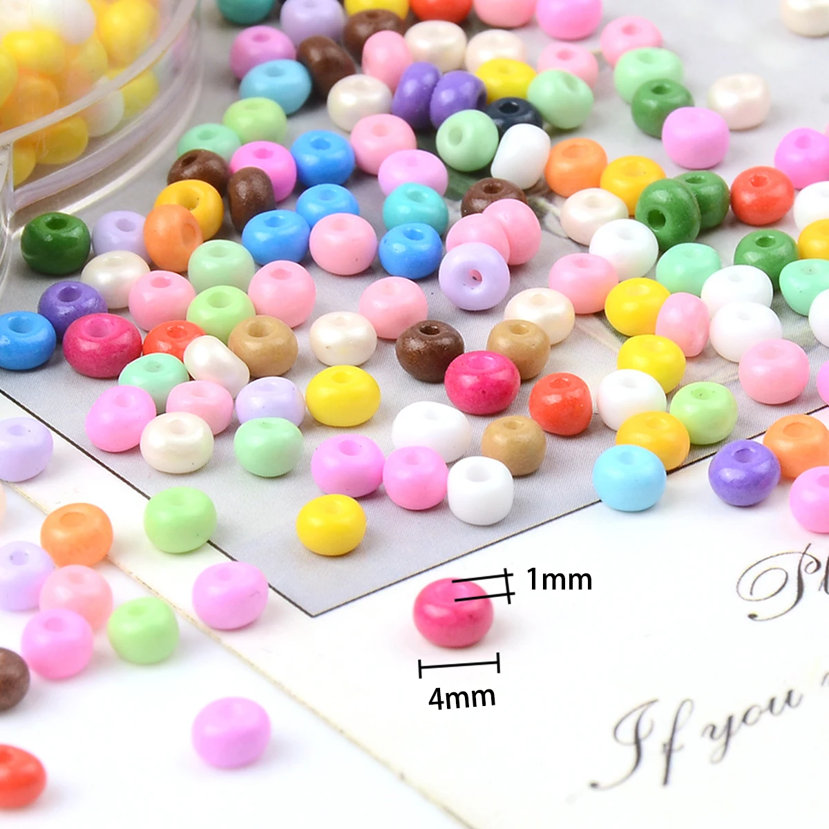 Colorful Uniform mm Charm Czech Glass Seed Beads for Jewelry Making DIY Handmade Bracelet Accessorie Not Easily Fade
