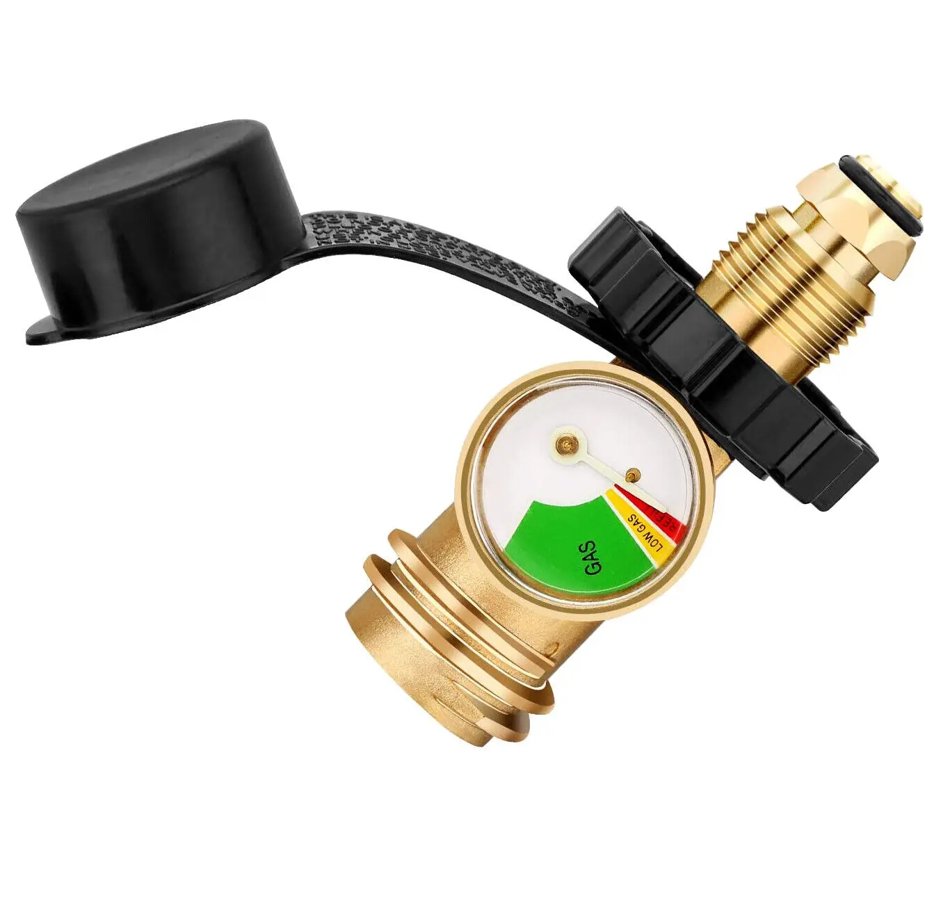 Pol Propane Gas Gauge Meter Tank Pressure Gauges Meter Gauge Manometer Fuel Built-In Leak Detector Pressure Gauge Connector