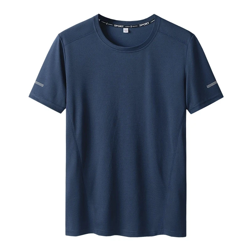 Large Size L-6xl 7xl 8xl 9xl Summer Big Tops Tees Quick Dry Slim Fit T-shirt Men Sport Mesh Short Sleeve Oversized Men's TShirts