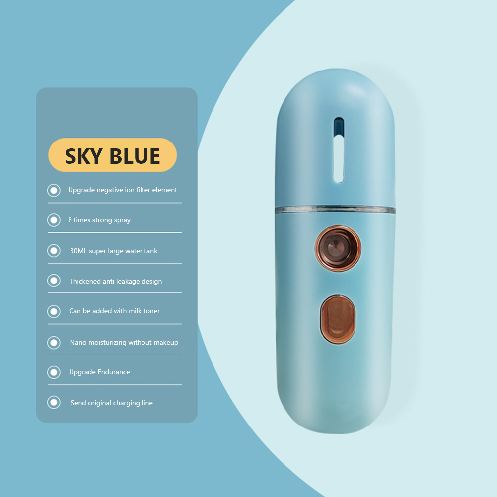 Soothes Humidifier Skin Face Mini Humidifier Sprayer Steamer for Women Girl Gift smile