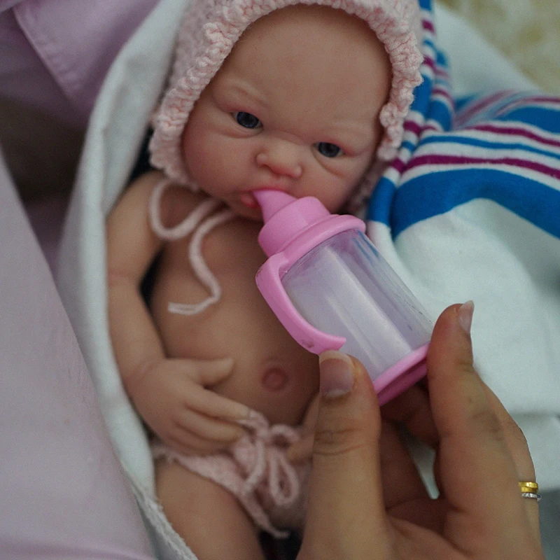 12" Micro Preemie Full Body Silicone Baby Doll Boy " Aron" Lifelike Reborn Doll Surprice Children Anti-Stress