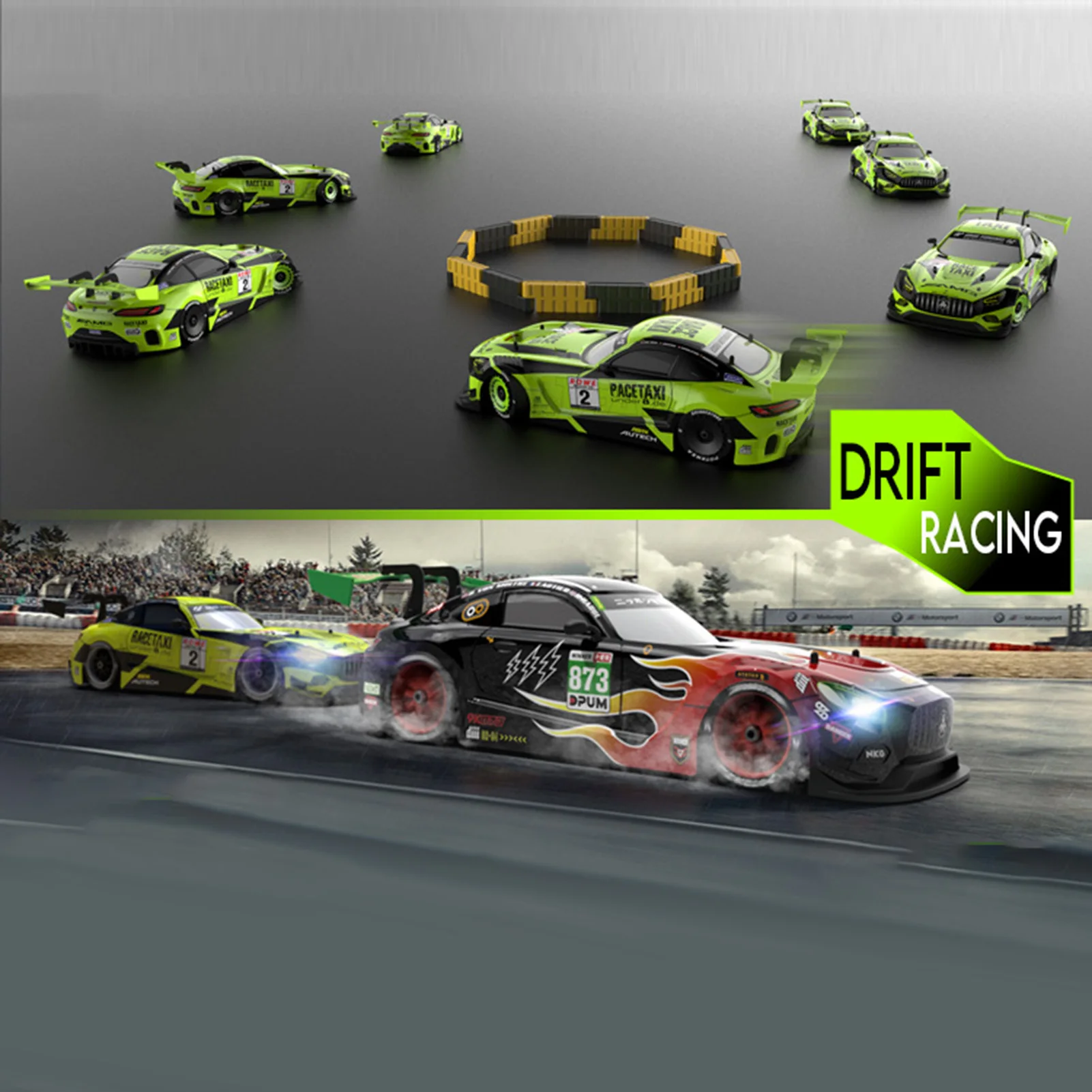 Remote Control Drift Car 1/16 Remote Control Car 2025 2.4GHz 4WD Remote Control Race Car Kids new Gift for Children Tires Replaceable