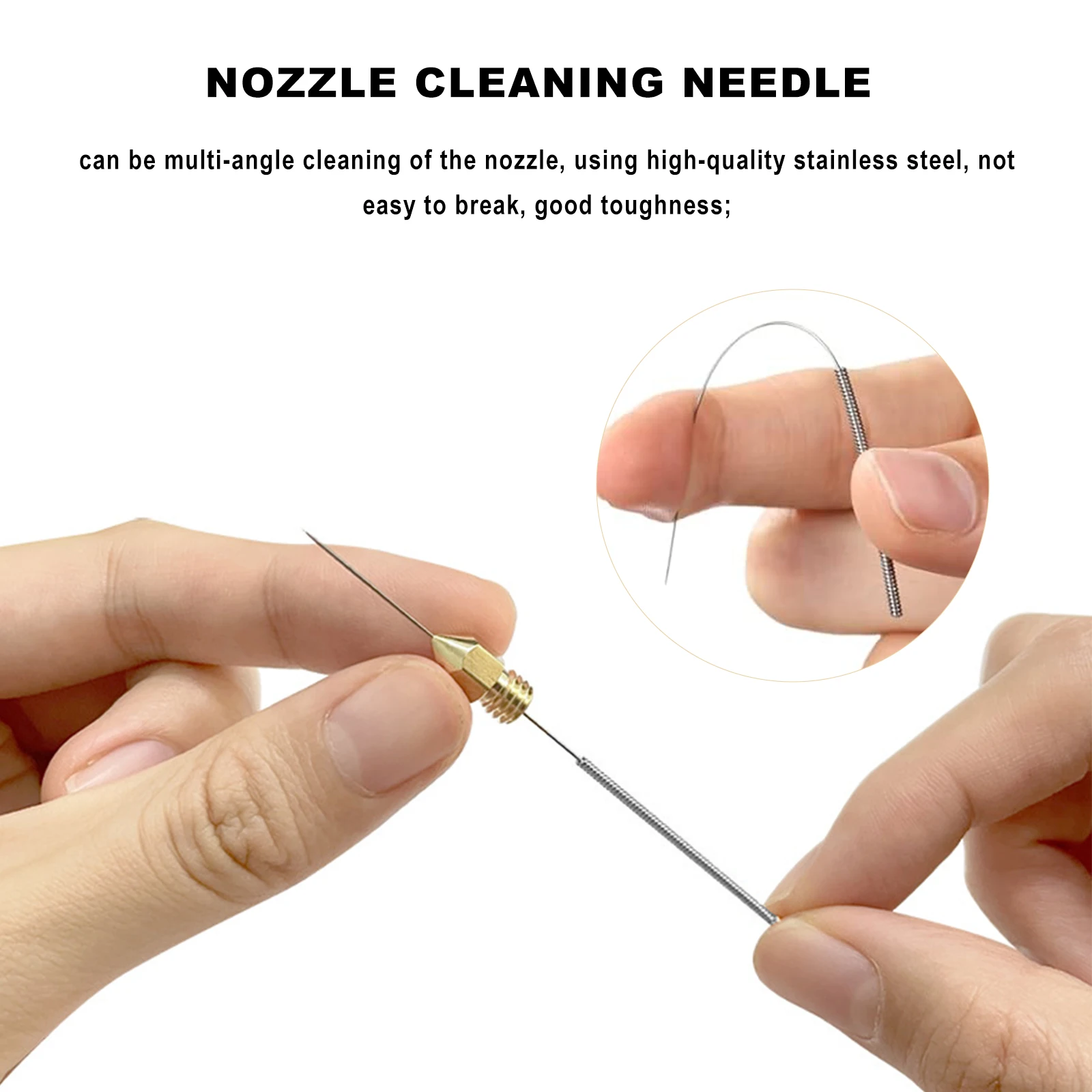 0.4mm3D Printer new Brass Nozzles for V5-V6 3D 2025 Printer, Compatible with Anycubic Kobra 2,vyper,Kobra Plus,Kobra Max 3D Printer