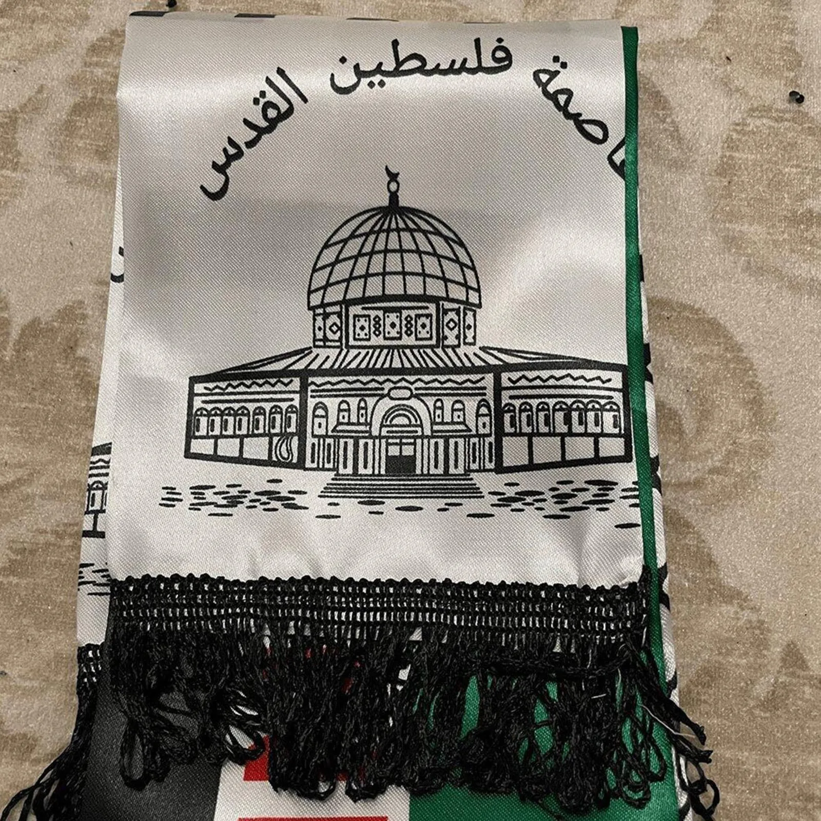 Women's Scarf Palestine Flag Scarf Double Side Soft Skin Friendly Comfortable Scarf 2023 Winter Warm Scarf Bufanda