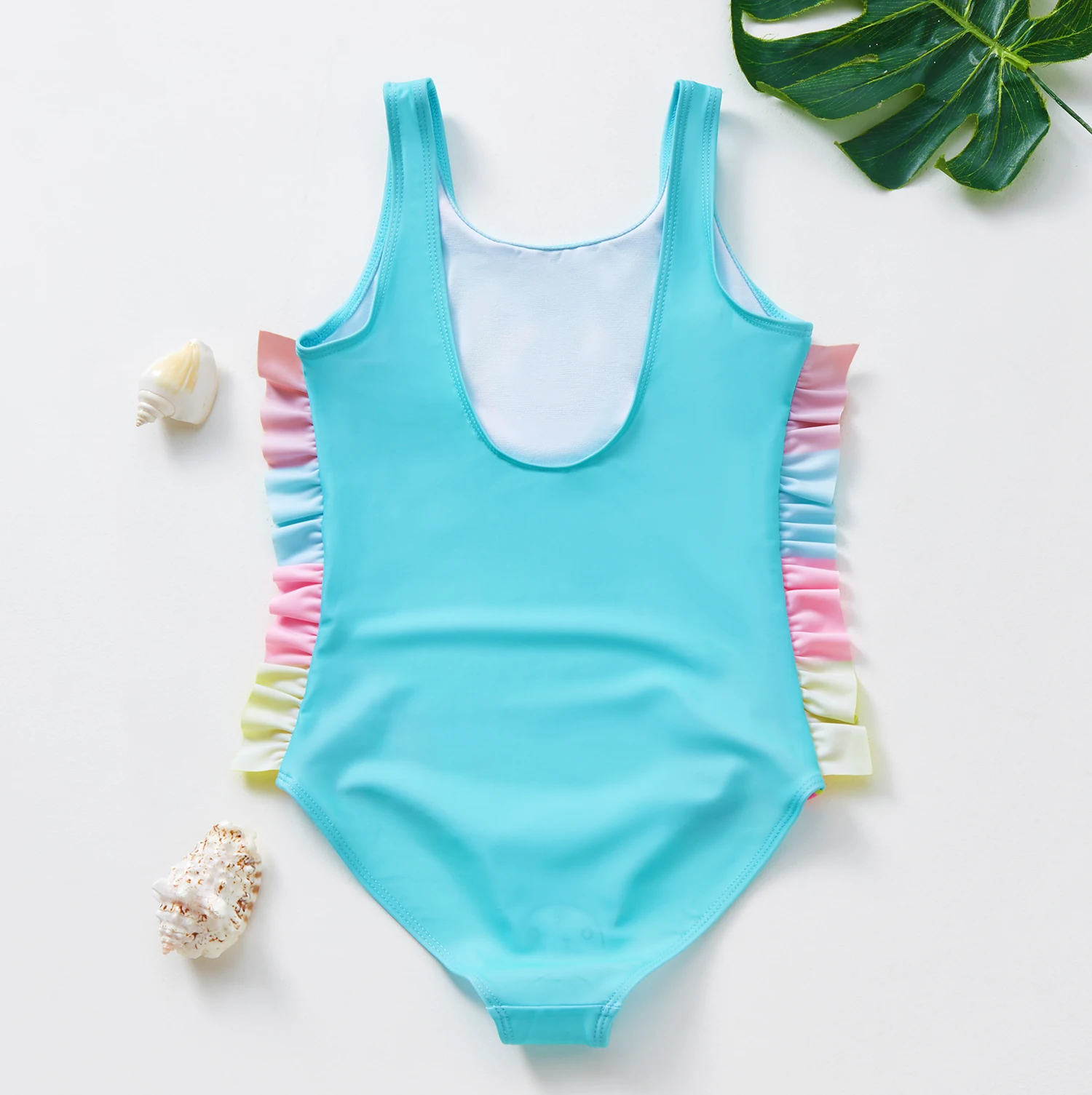 2~11Y Girls Swimwear One Piece Girls Swimsuit Children Swimming Suit High quality Kids Bathing suit Beach wear-1106MIX