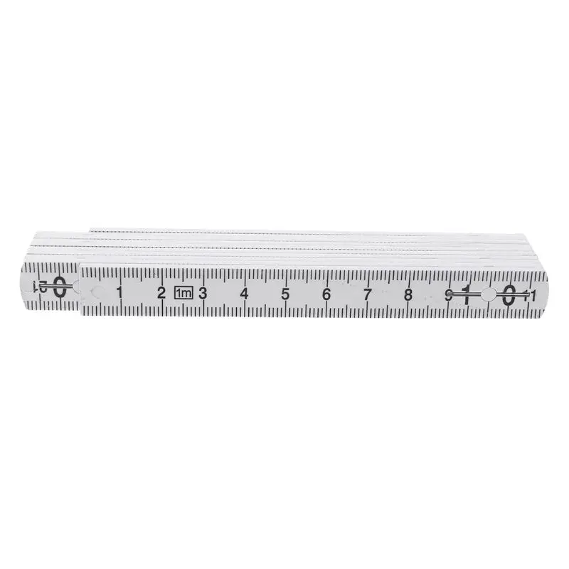 Folding Meter Stick with 10 Lock Joints Plastic 2025 Foldable Ruler for new Metric Measurement System 1/2 Meter Lightweight KXRE