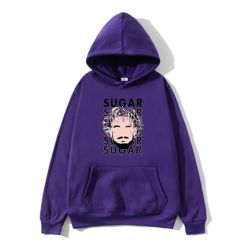 Cartoon Moving Couples Loose Course Sweatshirt and Velvet Large size hoodie 240430
