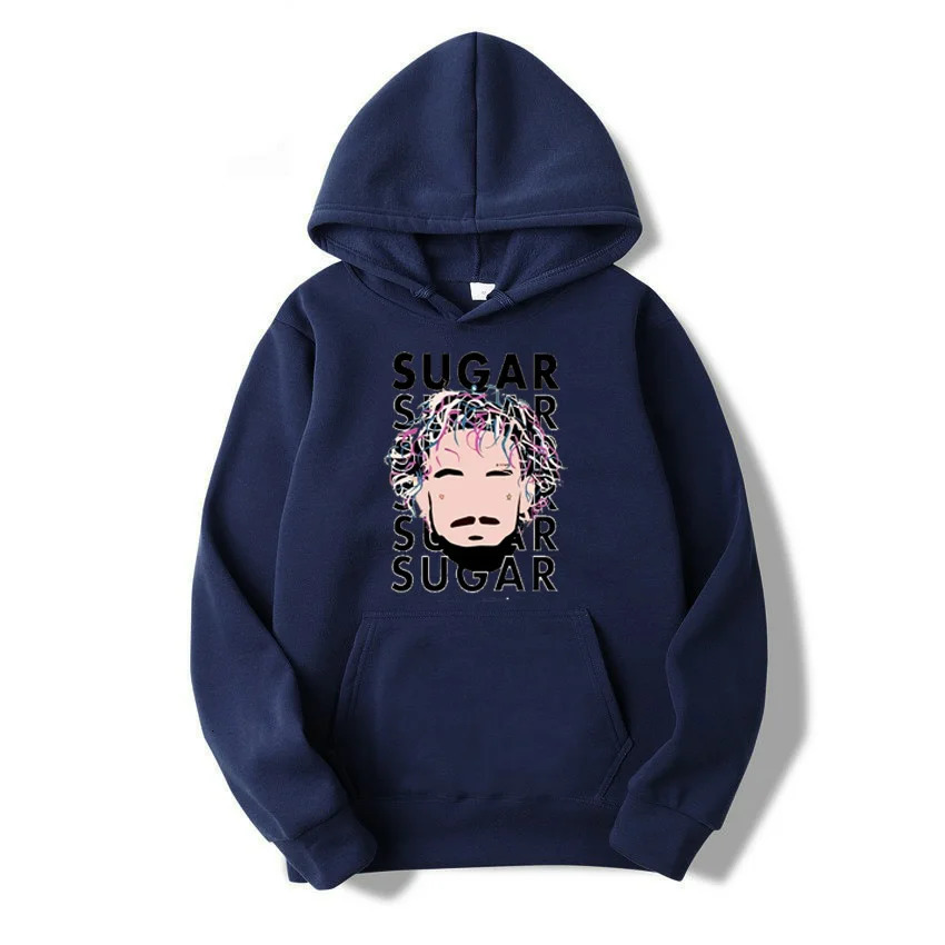 Cartoon Moving Couples Loose Course Sweatshirt and Velvet Large size hoodie 240430
