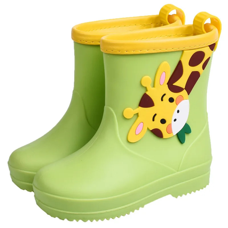 Unicorn rain boots for children boys and girls rubber boots cartoon snow boots childrens waterproof shoes anti slip baby water shoes 240424