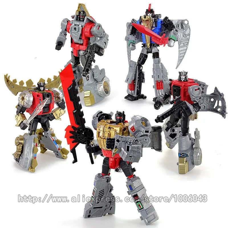 Arrive G1 KO Transformation Toys 5 IN 1 Action Figure Classic Dinosaur Robot Deformation Model Kids Children Gift 240420 - view 3