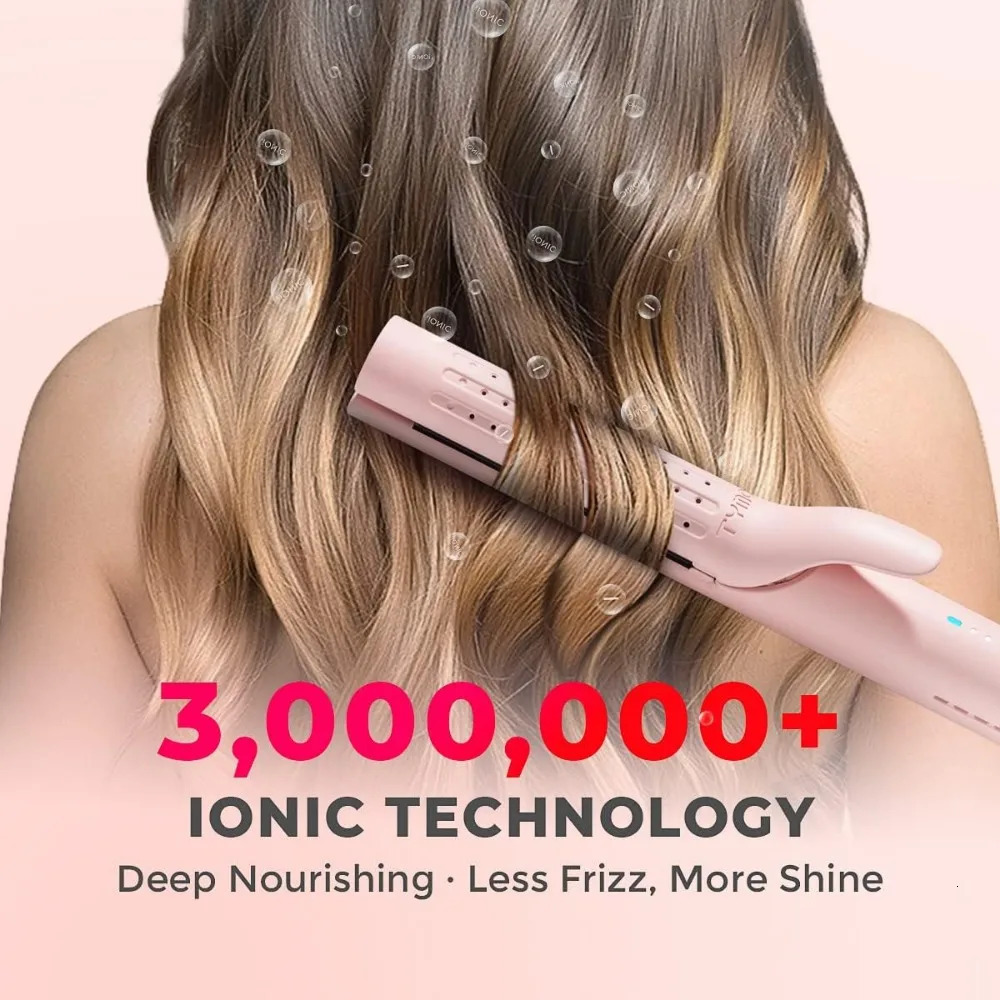 Airflow Styler Curling Iron - Ceramic Flat Hair Straightener And Curler 2 In 1 Professional Curing Wand 240423
