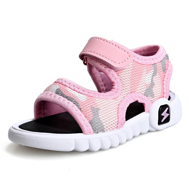 Sandals Boys Sandals Summer Kids Shoes Fashion Light Soft Flats Toddler Baby Girls Sandals Infant Casual Beach Children Shoes Outdoor 240417 H250212