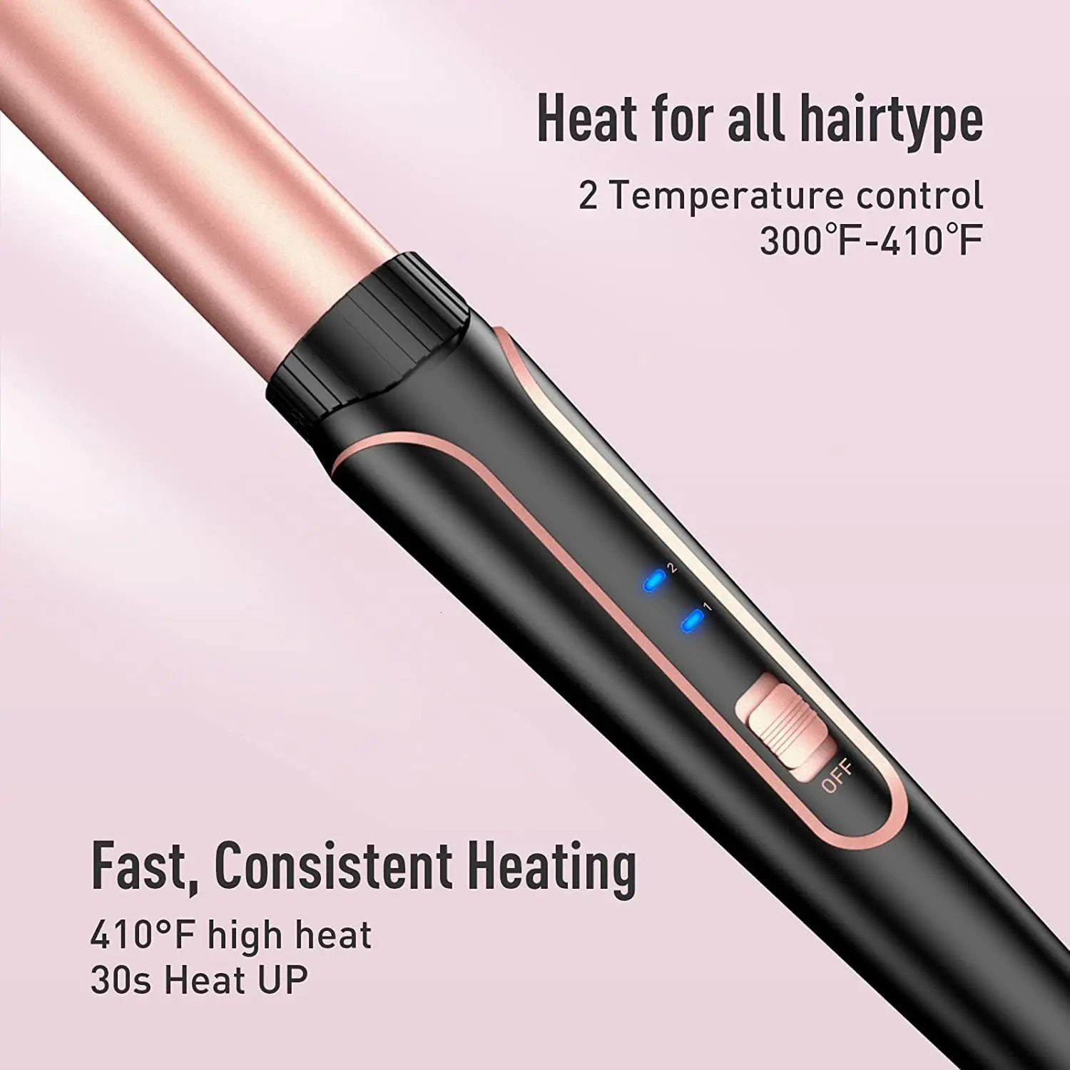 5 in 1 Curling Iron 3 Barrel Hair Crimper Wand with Fast Heating Up Curler for All Types 240423
