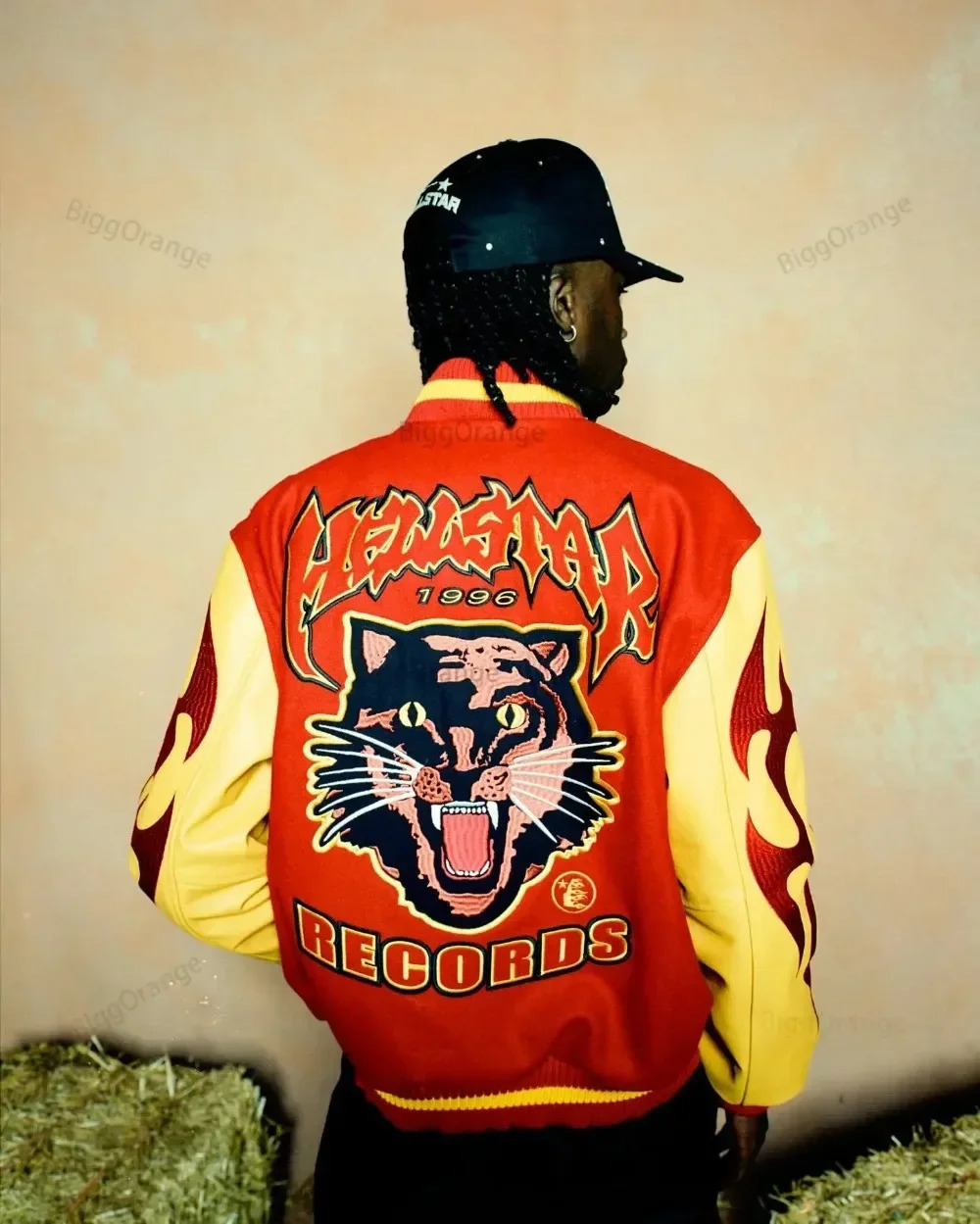 Tiger Embroidered Jacket Y2K Mens Harajuku Hip Hop Retro Cartoon Pint Oversized Jacket Gothic Baseball Uniform Coat Clothing 240417