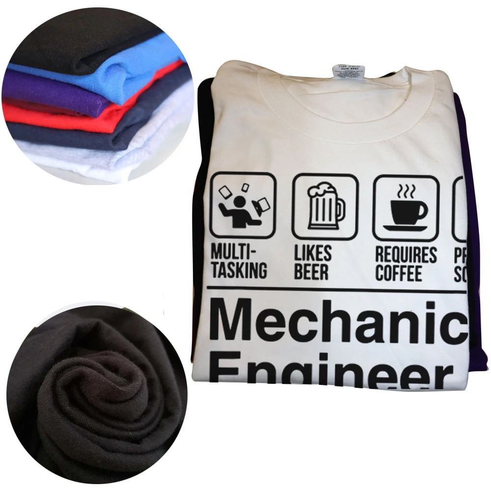 Funny Mechanical Engineer Product Label T Shirts Graphic Cotton Streetwear Short Sleeve Birthday Gifts Summer Style T-shirt Men 240429
