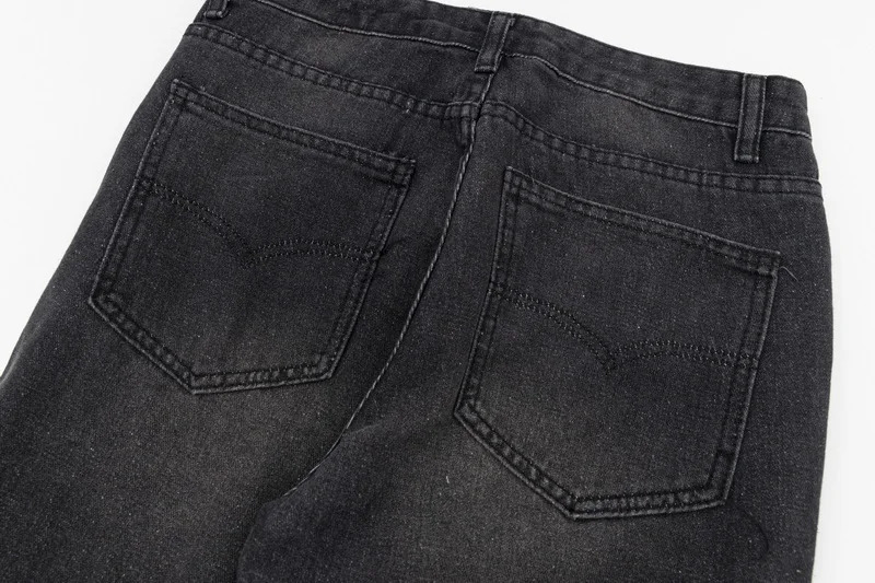 Y2k Side Rivet Patchwork Pantalones Hombre Baggy Jeans for Men and Women Washed Streetwear Casual Flare Denim Trousers Oversized 240429