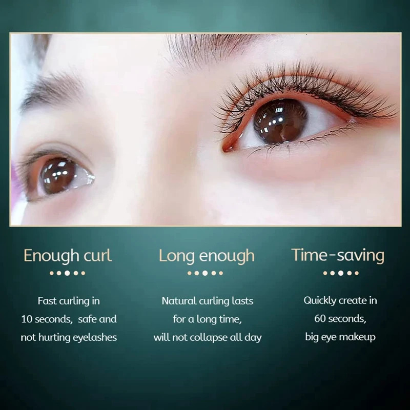 Heated Eyelash Curler 2 In 1 Clip-Type With Comb USB Rechargeable Portable Electric Easy To Use 240428