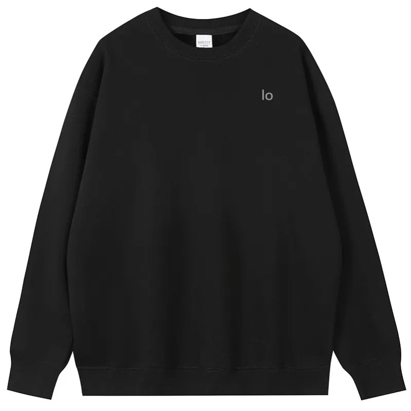 al W066 CREW NECK PULLOVER Women Men Warm Sweatshirts Logo on Chest Loose Sweatwear Unisex Casual Sweat Tops Outwear Jacket