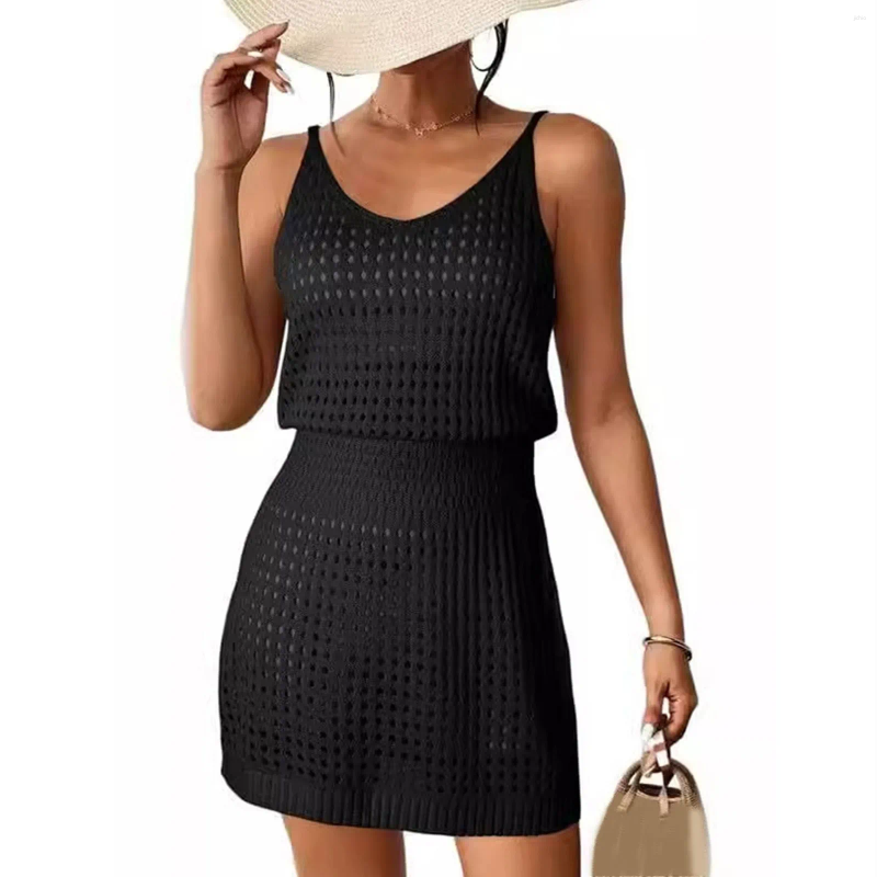 Summer Crochet Hollow Out Knit Beach Bathing Suit Swim Cover Ups Cruise Outfits Vacation Dresses For Up Women