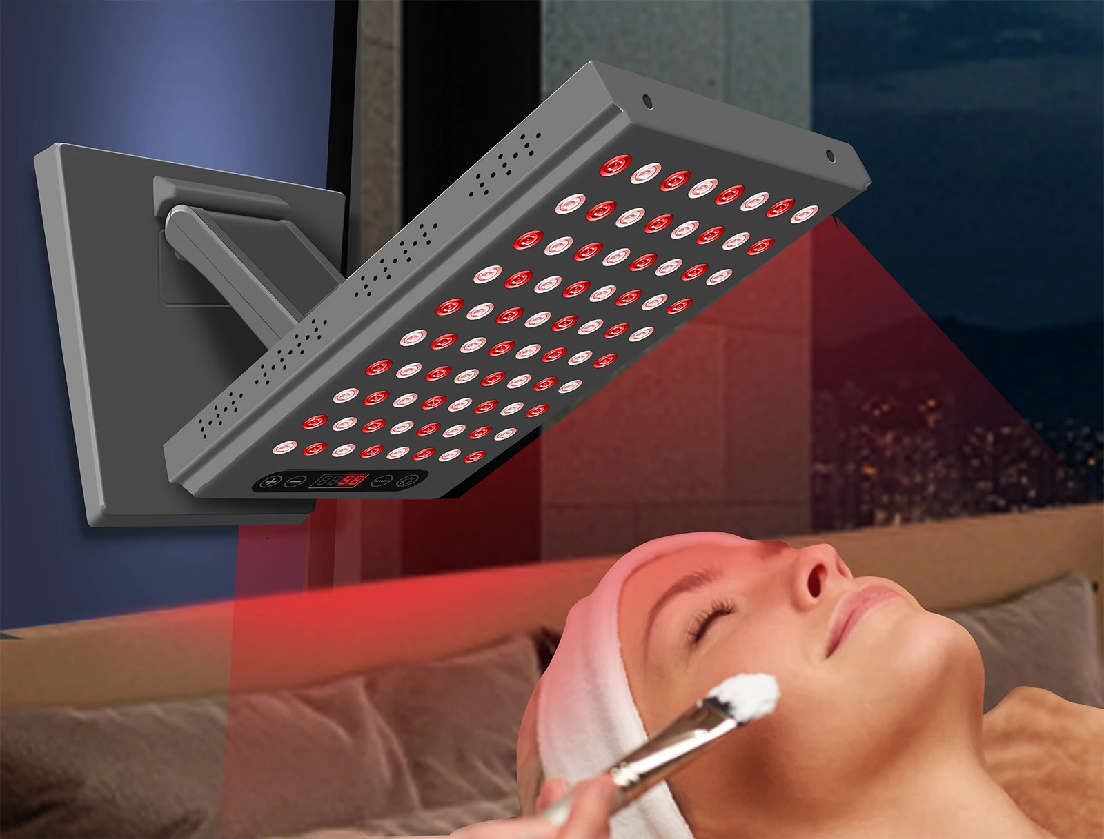 660nm 850nm Near Infrared and Red Light Panel Home Use Device LED Lamp for AntiAging Pain Relief 240430