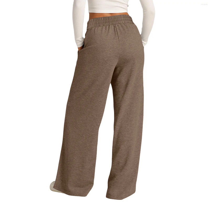 Women's sport Pants Women Oversized Wide Leg Lightweight Sweatpants Elastic Waist Drawstring Straight Streetwear Casual