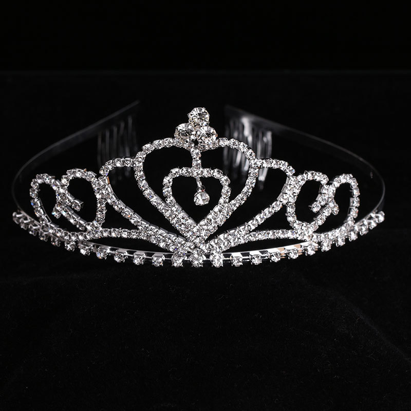 Beautiful Rhinestone Headpieces Crystal Hot Hair Comb for Women or Girls Wedding Party Gift Silver Decorative Head Tiara Accessories